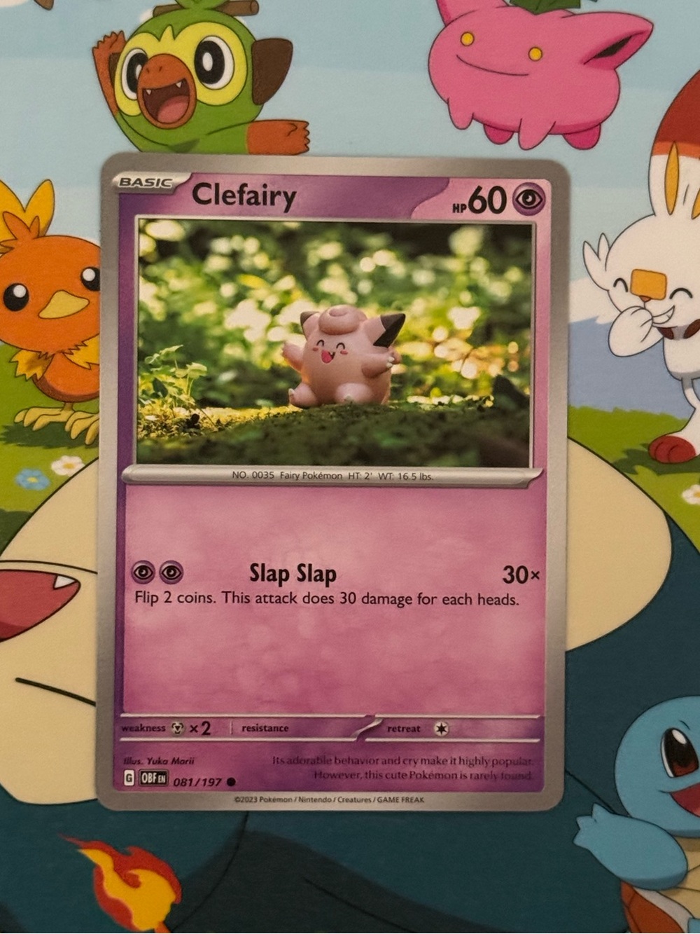 Pokemon Clefairy Card